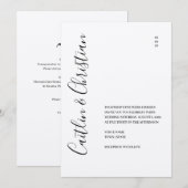 Elegante Mountain bruiloft uitnodiging (Voorkant / Achterkant)