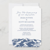 Elegante Mountain bruiloft uitnodiging (Voorkant)
