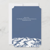 Elegante Mountain bruiloft uitnodiging (Achterkant)