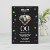 Elegante mousserende wijn vuurwerk elke leeftijd v kaart (Staand voorkant)