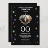 Elegante mousserende wijn vuurwerk elke leeftijd v kaart (Voorkant / Achterkant)