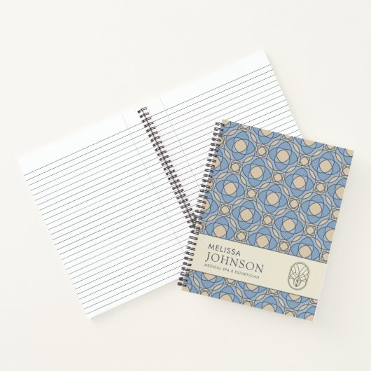 Elegante Mozaïek Geometrisch Notitieboek (Binnen)