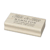 Elegante Mr en Mr Bruiloft Retouradres Rubberstempel (Stempel)