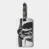 Elegante Mr. en Mrs. bagagerekje Bagagelabel (Achterkant verticaal)