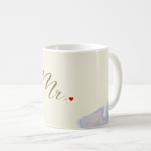 Elegante Mr. Mok – Zacht Blauw Bloemen & Classic S (Voorkant rechts)