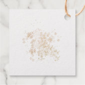 Elegante Mr & Mrs Calligraphy Dank je wel Echt Bedankjes Labels (Achterkant)