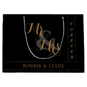 Elegante Mr. & Mrs. Forever Grote Trouwcadeautas Groot Cadeauzakje (Voorkant)