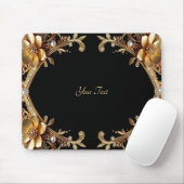 Elegante muismat met gouden frame (Met muis)