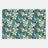 Elegante Multi Color Bloemen Mozaïek Glas Inpakpapier Vel (Voorkant 2)