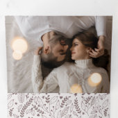 Elegante multi foto kerst drieluik wenskaart (Binnenzijde eerst)