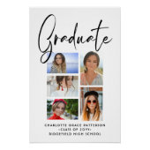 Elegante multi-fotograduatie perfect poster (Voorkant)