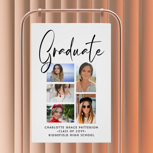 Elegante multi-fotograduatie perfect poster