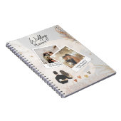 Elegante Multi-Photo Wedding Planner Notitieboek (Rechterzijde)