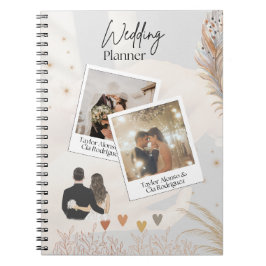 Elegante Multi-Photo Wedding Planner Notitieboek