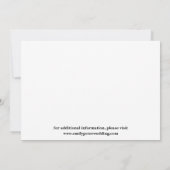 Elegante Multi Photo Wedding Sla de datum op Save The Date (Achterkant)