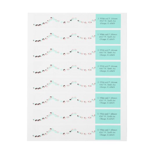 Elegante munt en  roze (Vel)