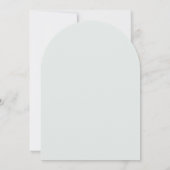 Elegante Munt Pioen Trouw Uitnodiging (Achterkant)