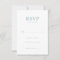 Elegante Munt RSVP-kaart