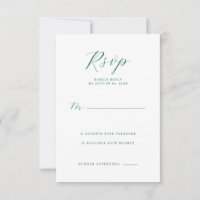 Elegante Munt RSVP-kaart