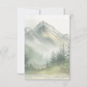 Elegante Munt RSVP-kaart RSVP Kaartje (Achterkant)