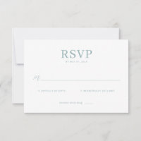 Elegante Munt RSVP-kaart