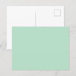 Elegante Muntgroene Aankondigingsprentbriefkaart Aankondigingskaart