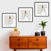 Elegante Muse Flow 3 Glam Mode Kunst Perfect Poster