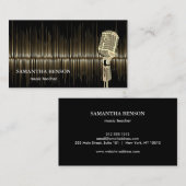 Elegante Musicus Visitekaartje (Voorkant / Achterkant)