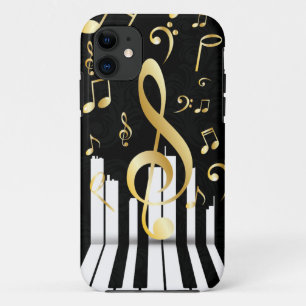 Elegante Muziek Note piano toetsen Case-Mate iPhone Case