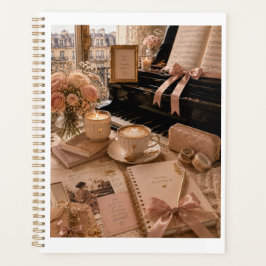 Elegante muziek oefen- en studieorganisator planner