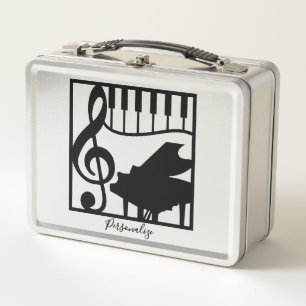 Elegante muziek piano toetsenbord sleutel noot sti