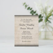 Elegante muziek trouwkaart kaart (Staand voorkant)