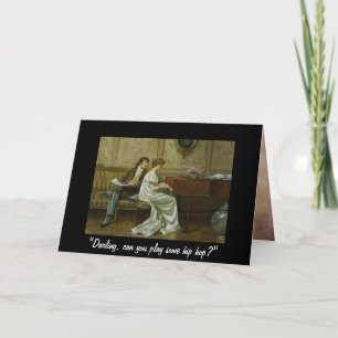 Elegante  muziek Verjaardag Humor Kaart