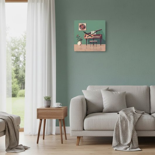 Elegante muziek wandklok