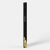 Elegante muzieknoot luxe iPhone hoesje (Rechterkant)