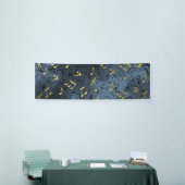 elegante muzieknoten spandoek (Beurs)