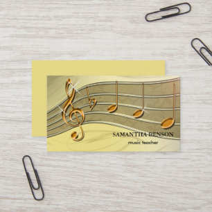 Elegante Muzikant Visitekaartje met Muzieknoot