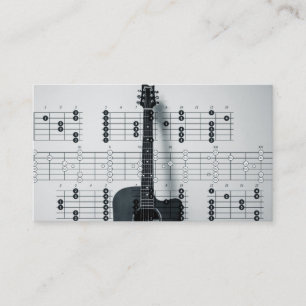 Elegante Muzikant Visitekaartje met Muzieknoot