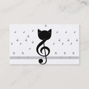 Elegante Muzikant Visitekaartje met Muzieknoot