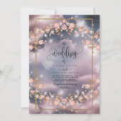 Elegante Mystic Floral Garden bruiloft Kaart (Voorkant)