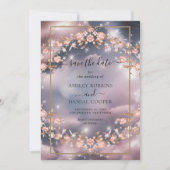 Elegante Mystic Floral Garden Save the Date Kaart (Voorkant)