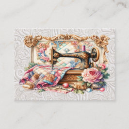 Elegante naaister naaien visitekaartje