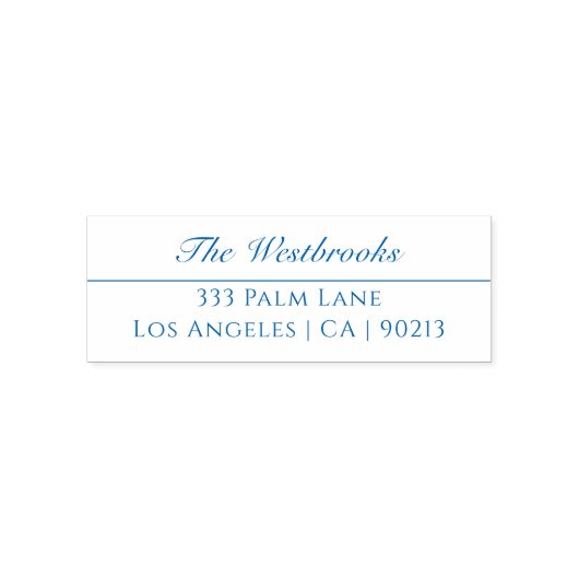 Elegante naam & adres  zelfinktende stempel (Design)