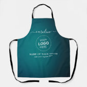 Elegante Naam en Logo kapsalon schort (Voorkant)