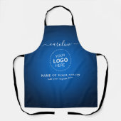 Elegante Naam en Logo kapsalon schort (Voorkant)