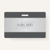 Elegante naam en monogram belettering (of andere t badge (Voorkant)