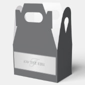 Elegante naam en monogram belettering (of andere t bedankdoosjes (Geopend)