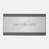 Elegante naam en monogram belettering (of andere t bureaumat (Voorkant)