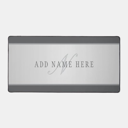 Elegante naam en monogram belettering (of andere t bureaumat (Voorkant)