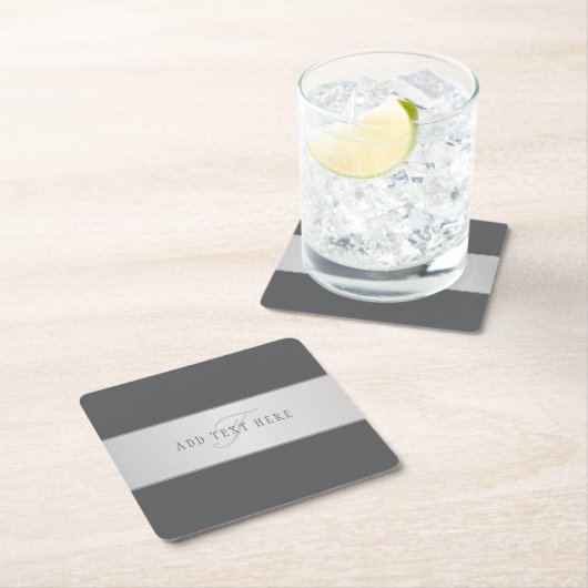 Elegante naam en monogram belettering (of andere t kartonnen onderzetters (Insitu)